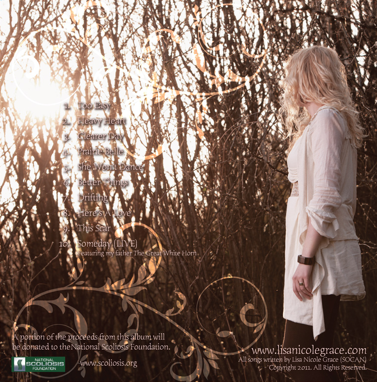 Lisa Nicole Grace ~ Prairie Belle : back cover