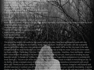"Prairie Belle" CD Packaging - Panel 2